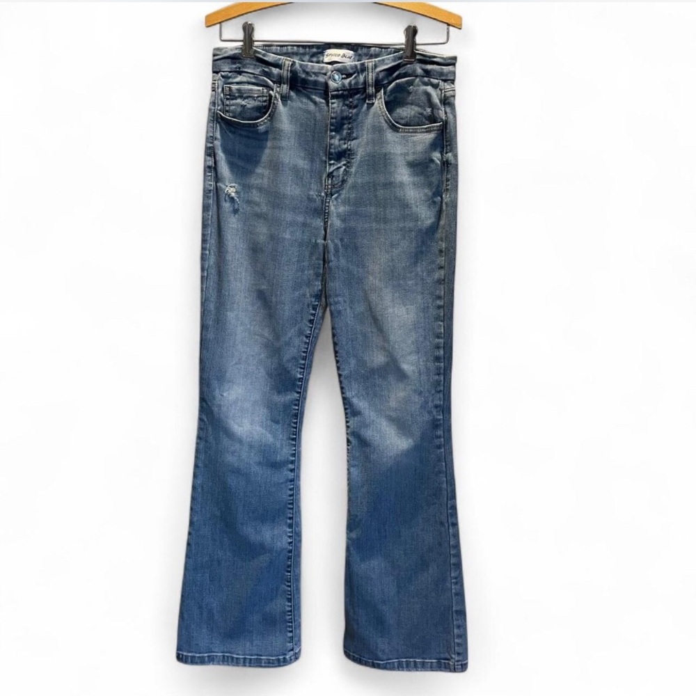 Super Flare Bell Bottoms Studio Blue Jeans Waist 29 Inseam 32 Rise 10 Fl…